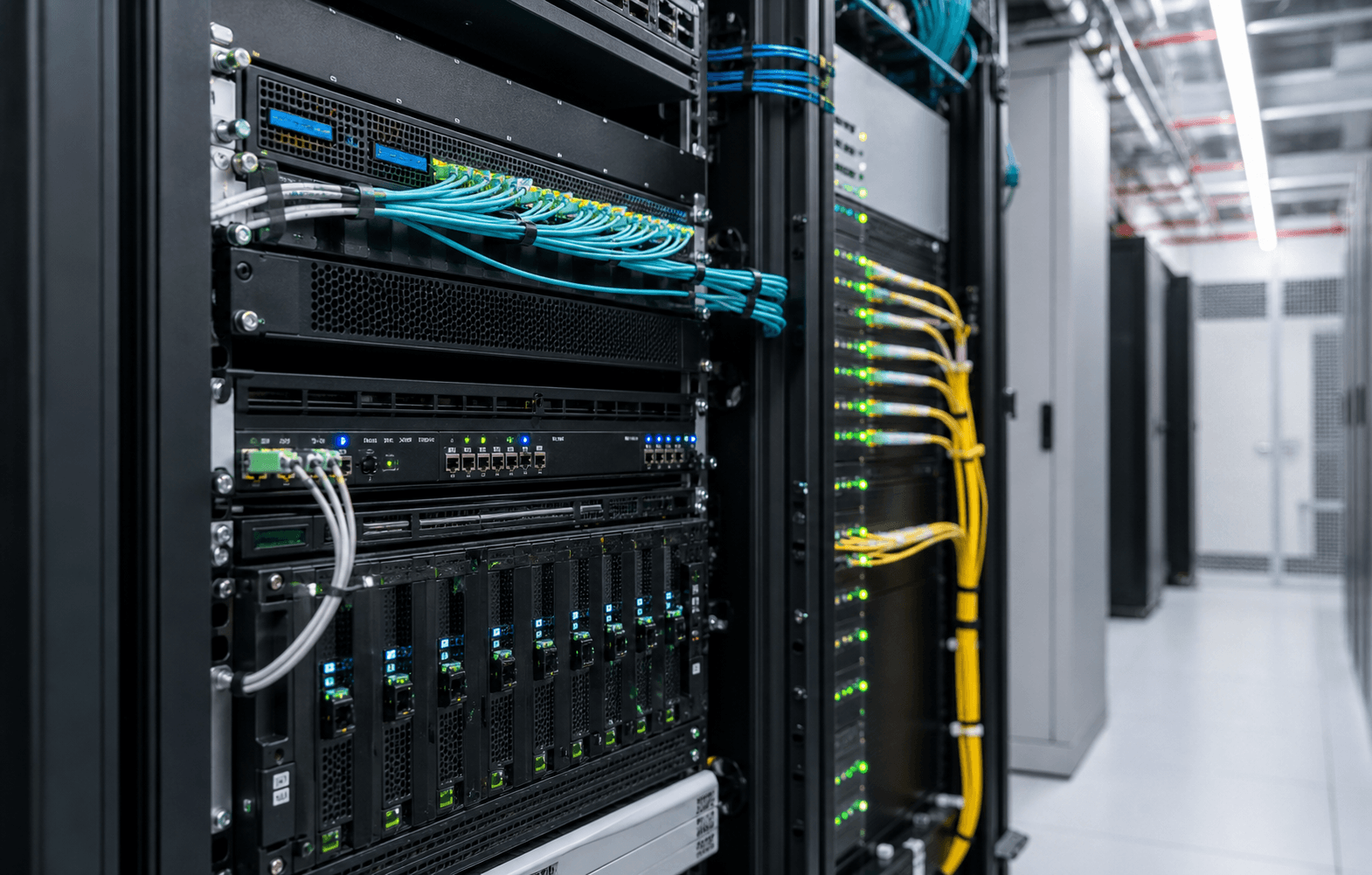 On-premise rack hardware prepared for NorthShield deployment